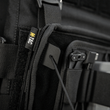 Nærbillede af M-Tac Admin Pouch Large Elite Gen.II i robust Cordura 500D med AquaGuard lynlås og velcro-indlæg til tilbehør.