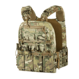 M-Tac Plate Carrier Cuirass FAST XL QRS i slidstærk Cordura 500D med 3D mesh for luftcirkulation og komfort. Justerbar til ESAPI XL og L plader.