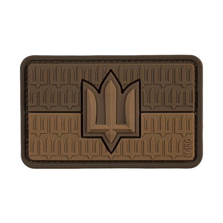 M-Tac patch Ukraine Flag med ZSU Trident PVC med trident-symbol, der repræsenterer ukrainsk statsmagt og uafhængighed.