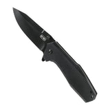 M-Tac Outdoor & Militær foldekniv - Type 5 med sort klinge og skridsikkert håndtag, ideel til EDC-udstyr og taktiske formål.