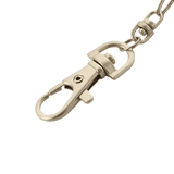 Nøglering med karabinhage i metal til sikker fastgørelse af genstande