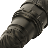 M-Tac Lommelygte P4 taktisk LED-lommelygte med aluminiumlegering, fokuseret lys og flere lysfunktioner til outdoor og hverdagsbrug.