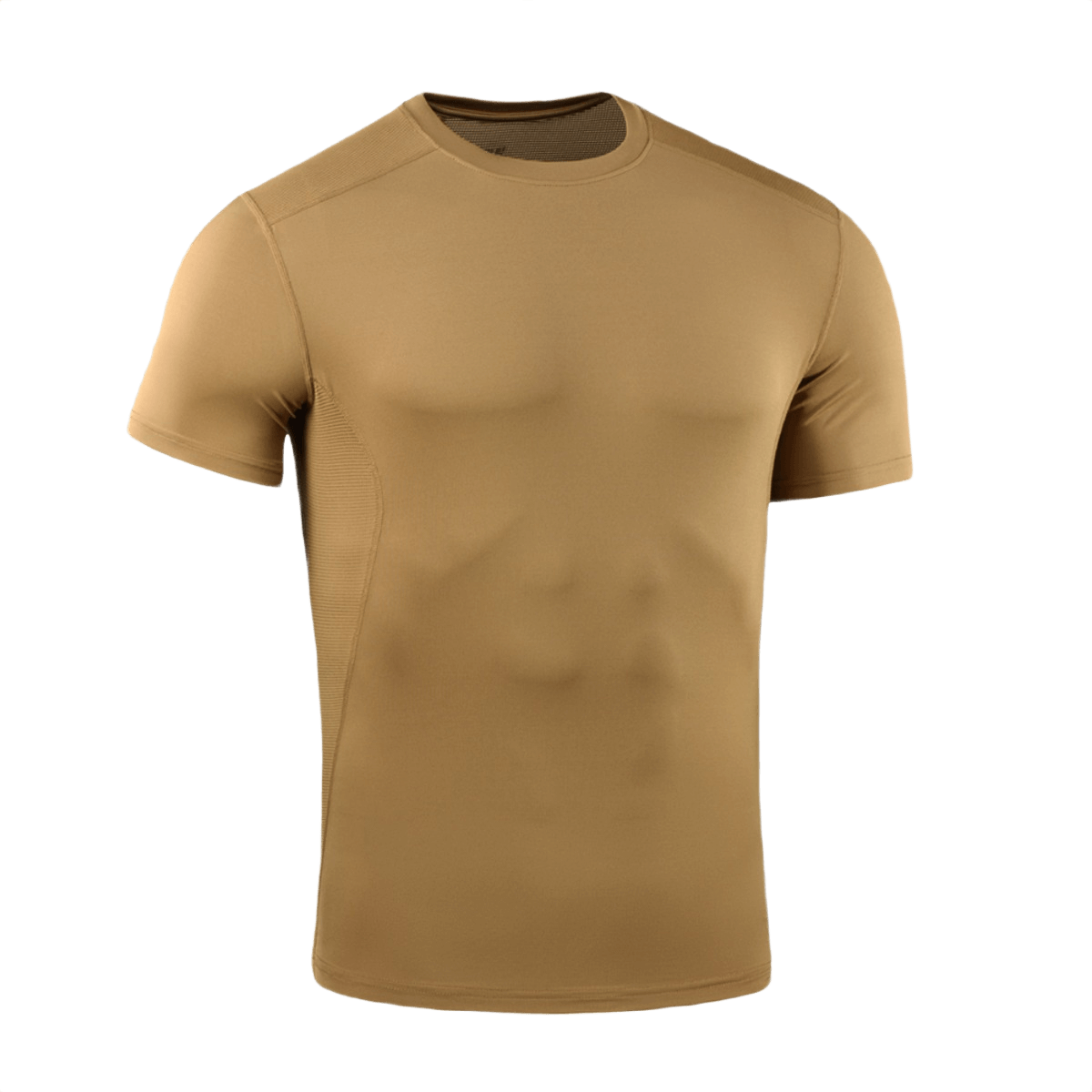 M-Tac Ultra Vent Kortærmet termot-shirt i letvægtsmateriale, perfekt til træning og udendørs aktiviteter, brun farve, høj åndbarhed.