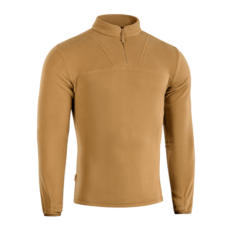 M-Tac Delta Polartec Fleecejakke i varm brun farve, fremstillet af slidstærkt, åndbart Polartec® Micro Series-fleece med halv lynlås.