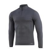M-Tac Delta Polartec Fleecejakke i grå farve, lavet af 100% polyester for optimal varme og komfort, set forfra.