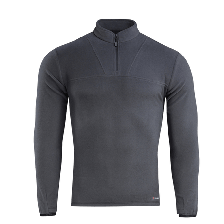 M-Tac Delta Polartec Fleecejakke i grå farve med halv lynlås, lavet af Polartec® Micro Series-fleece, perfekt til kolde dage.