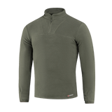 M-Tac Delta Polartec Fleecejakke i olivengrøn farve med halv lynlås, lavet af Polartec® Micro Series-fleece for varme og komfort.