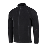 M-Tac Polartec Sport Fleecejakke i sort, lavet af Polartec® 200 fleece, perfekt som yderlag eller mellemlag til koldt vejr.