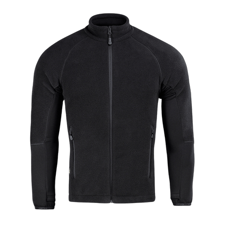 M-Tac Polartec Sport Fleecejakke i sort, fremstillet af Polartec® 200 Series fleece for optimal varmeisolering og åndbarhed.