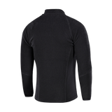 M-Tac Polartec Sport Fleecejakke set bagfra, sort farve, lavet af Polartec 200 Series fleece for varmeisolering og åndbarhed.