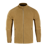 M-Tac Polartec Sport Fleecejakke i brun med lynlås, designet til varme og komfort i både koldt og mildere vejr.