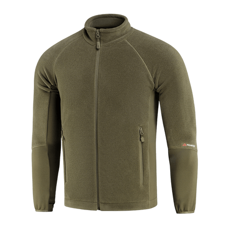 M-Tac Polartec Sport Fleecejakke i olivengrøn farve, lavet af Polartec® 200 Series fleece til overgangs- og koldt vejr.