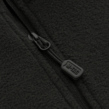 Lynlåsdetalje på M-Tac Delta Polartec Fleecejakke Dame i sort fleece