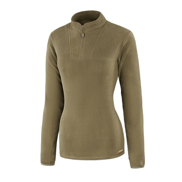 M-Tac Delta Polartec Pullover Dame i olivengrøn farve med lynlås og langærmet design.