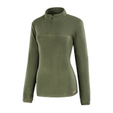 M-Tac Delta Polartec Fleecejakke Dame i olivengrøn til kvinder, lavet af Polartec® Micro Series-fleece for komfort og varmeisolering.