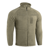 M-Tac Battle Fleece Polartec Jakke til hverdagsbrug. Ideel til militær og specialstyrker med anatomisk pasform og vindbeskyttelse.