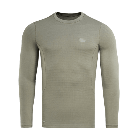 M-Tac Thermal Shirt Polartec Vinter Baselayer Vent i grå, lavet af Power GRID® materiale, ideel til vinter og lavsæson.
