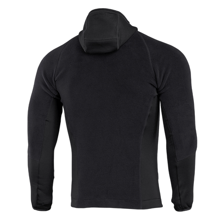 M-Tac Polartec Sport Hættetrøje med avanceret Polartec®-materiale, sort bagfra visning, høj åndbarhed og varmeisolering.