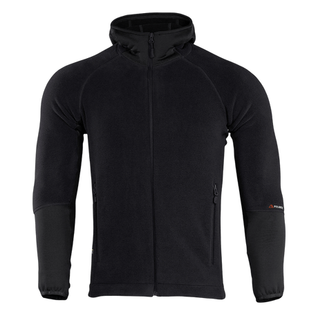 M-Tac Polartec Sport Hættetrøje i sort, fremragende varmeisolering og åndbarhed, lavet af avanceret Polartec® materiale.