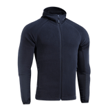 M-Tac Polartec Sport Hættetrøje i sort med fremragende varmeisolering og åndbarhed, perfekt til fysisk aktivitet og skiftende vejr.