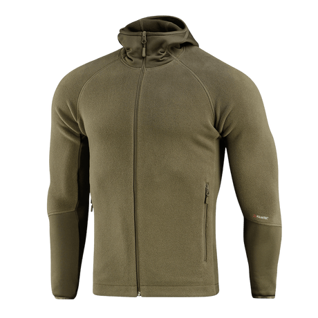 M-Tac Polartec Sport Hættetrøje i olivengrøn med avanceret varmeisolering og åndbarhed, ideel til fysisk aktivitet og skiftende vejr.