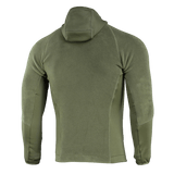 M-Tac Polartec Sport Hættetrøje med fremragende varmeisolering og åndbarhed, set bagfra i olivenfarve.