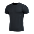 M-Tac Sweat-Wicking T-Shirt Athletic i sort, kortærmet termo design med anatomisk 3D-pasform, 100% polyester.