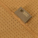 Close-up view of M-Tac Athletic Tactical Gen.II T-shirt – funktionel t-shirt fabric and label for high-performance use