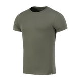M-Tac T-shirt 93/7 i olivenfarve, perfekt til daglig brug og sport, fremstillet af 93% bomuld og 7% elastan for komfort og holdbarhed.