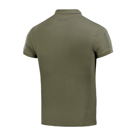 M-Tac Tactical Polo Shirt 65/35 set bagfra med Velcro-paneler til patches. Designet til politi og sikkerhedsarbejde.
