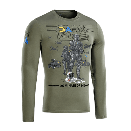 M-Tac T-Shirt UA Side Langærmet i grøn med grafisk print, langærmet design for komfort og stil. Ideel til hverdagsbrug og sport.