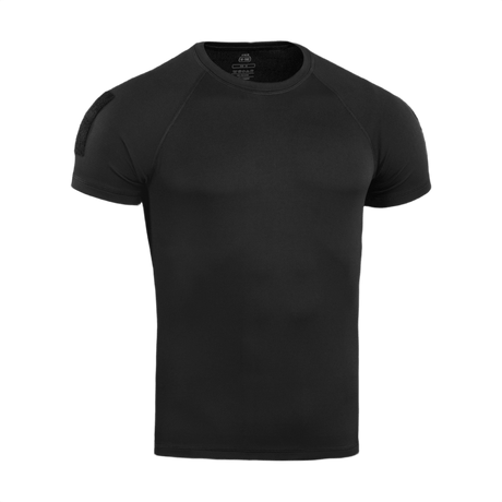 M-Tac T-Shirt Raglan Sweat-Wicking Tactical Summer sort kortærmet t-shirt til aktive dage, hurtigtørrende og elastisk for optimal komfort