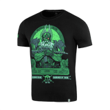M-Tac T-Shirt Night Vision med print af Odin i kampudstyr og NVG-hjelm, med teksten 'Valhalla Calling' og ravnene Hugin og Munin.