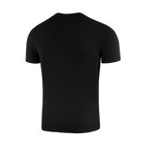 Bagside af M-Tac T-Shirt Steel Knight, inspireret af Ukraines tanksoldater, fremstillet af blød og elastisk stof.