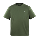 M-Tac Cotton HARD T-shirt i oversize snit, 100% bomuld, grøn farve, reflekslogo på brystet, velegnet til daglig komfort og bevægelse.