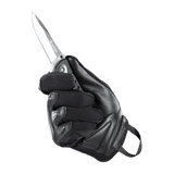 M-Tac Handsker Assault Tactical Mk.2 i ægte læder med kniv og støddæmpende design for ekstra beskyttelse