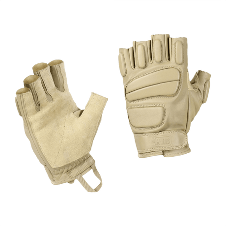 M-Tac Fingerløse Handsker Assault Tactical Mk.1, taktiske handsker med læderforstærkning og non-slip greb.