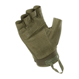 M-Tac Fingerløse Handsker Assault Tactical Mk.3 med forstærket håndflade og velcro, designet til våbenhåndtering.