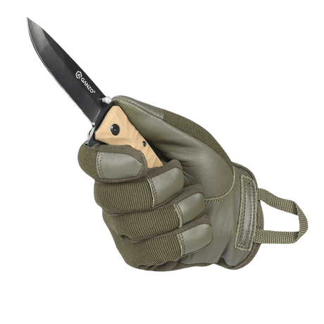 M-Tac Handsker Police til politi og sikkerhed; syntetiske materialer og læder, komfort og holdbarhed, tætsiddende pasform med velcro.