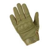 M-Tac Handsker Assault Tactical Mk.5 i olivengrøn med kno-beskyttelse og justerbar velcro for skydning og taktisk brug.