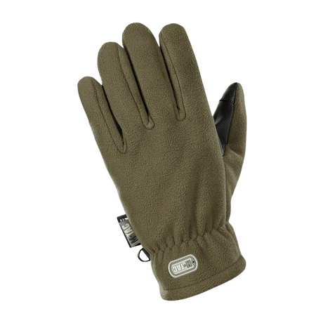 M-Tac Handsker Fleece Thinsulate i grøn farve med touchscreen-overlay, designet til varme og holdbarhed med forstærket greb.