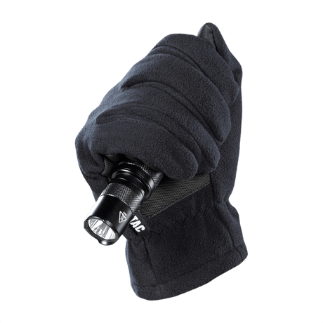 M-Tac Handsker Fleece Thinsulate med touchskærmfunktion, holder en lommelygte, ideelle til kuldebeskyttelse og komfort.