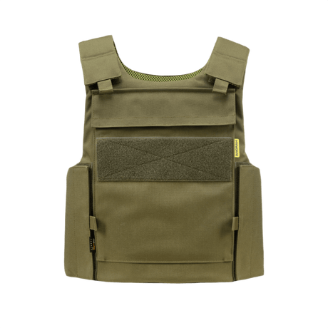 Anorak Rhodium® Duty IV Stik & Skudsikker Vest i olivengrøn, maksimal level IIIA-beskyttelse, kniv- og stikmodstandsdygtig.