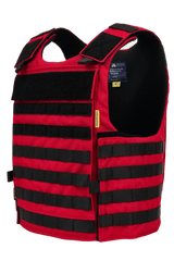 Anorak Chromium® Instructor I Skudsikker Vest i rød, ergonomisk designet til maksimal IIIA-beskyttelse og komfort.