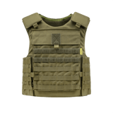 Anorak Chromium® Tactical II – fr.bk.sh. Skudsikker Vest i olivengrøn, designet til NIJ 0101.04 IIIA-beskyttelse med maksimal dækning.