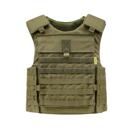 Anorak Niobium® Tactical II – fr.bk. Stik & Skudsikker Vest i grønt, blødt kropspanser til beskyttelse mod skydevåben og spidse våben.