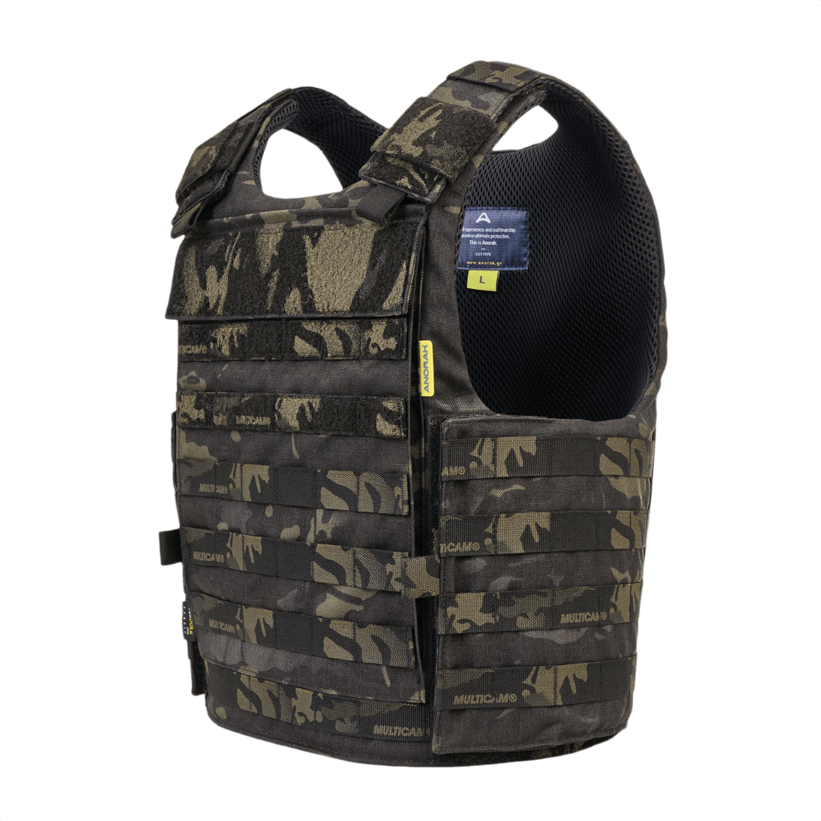 Anorak Chromium® Tactical III Skudsikker Vest i camouflage, soft body armor, NIJ IIIA beskyttelse, letvægts, fleksibel UHMWPE.