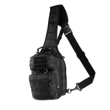 M-Tac Urban Line City Hunter Hexagon Bag i sort, praktisk sling taske med flere lommer og skulderrem, velegnet til daglig brug.