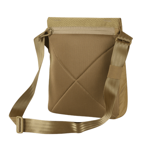 M-Tac Konvert Taske Elite i brun Cordura med justerbar skulderrem, tablet-design, magnetventil lås.