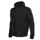 M-Tac Lite Microfleece Hættetrøje i sort, let og åndbar, ideel til hverdagsbrug, træning og friluftsliv, med elastiske kanter.